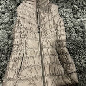 Women's Quilted Puffer Vest - Taupe
